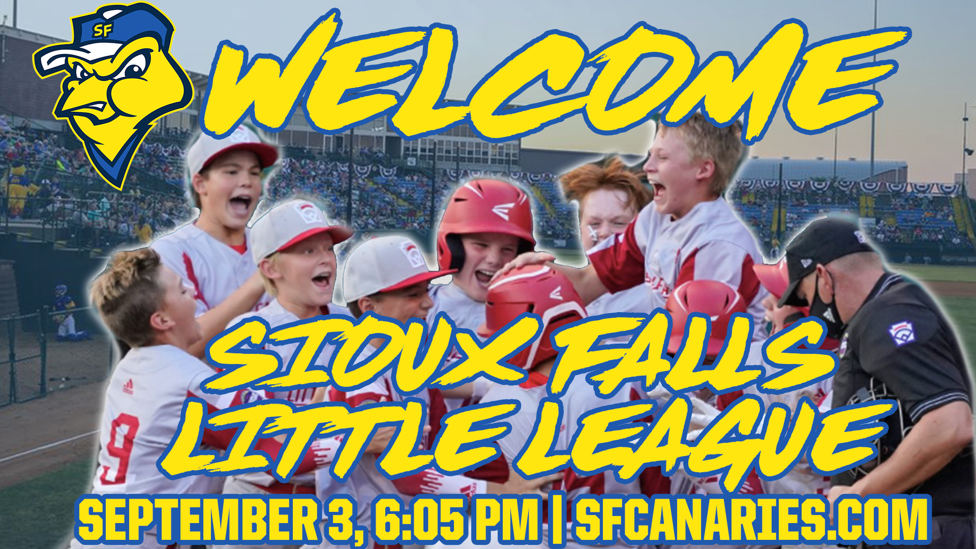 Canaries Welcome Sioux Falls Little League World Series Team