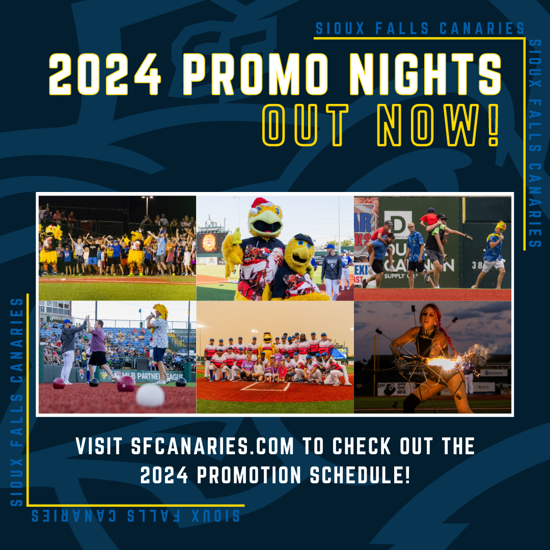 2024 Promotion Schedule Sioux Falls Canaries